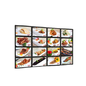 CF7 6mm ultra slim injection crystal frame LED single side advertising fast food led restaurant menu board light box